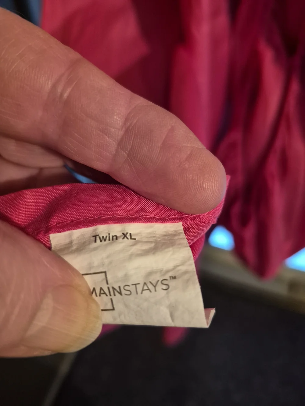 Mainstays Hot Pink Twin XL Sheet Set